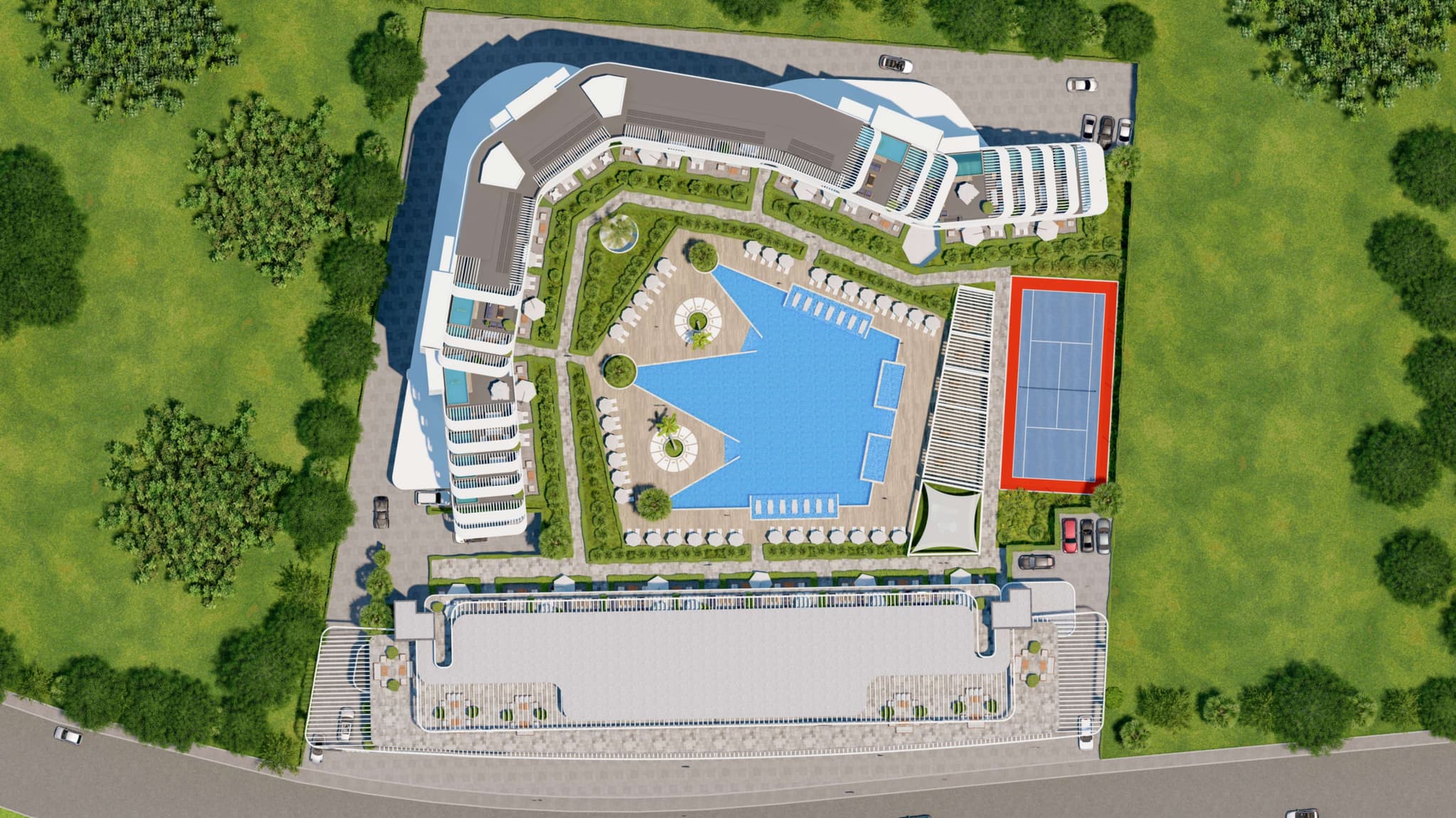 Queen Collection – 1+1 Daire, Lara’da Plaj & 162 000 €’dan - 1+1 Apartment mit Privatstrand ab 162.000 € - 1+1 квартира с пляжем в Ларе от 162 000 €