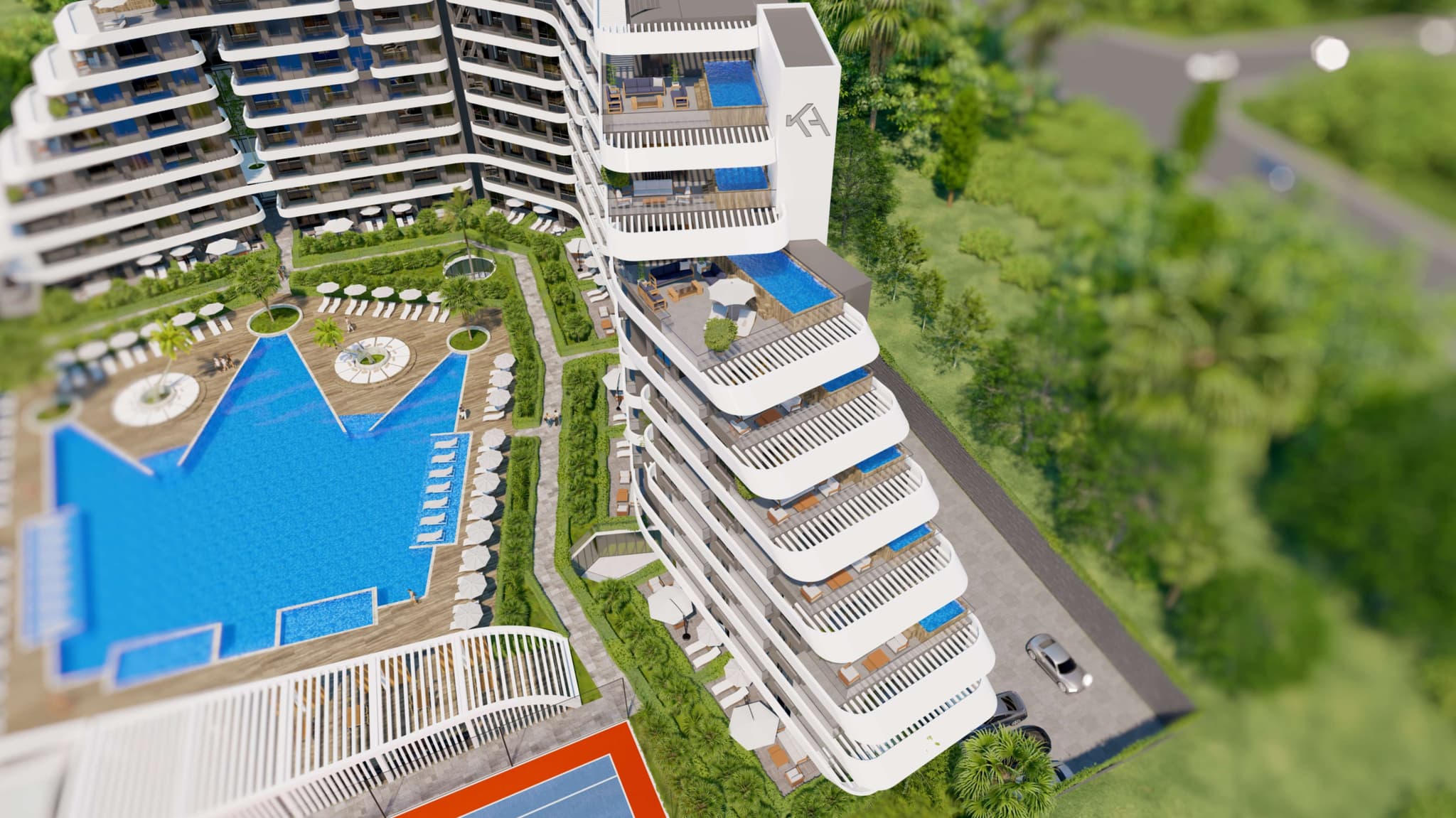 Queen Collection – 1+1 Daire, Lara’da Plaj & 162 000 €’dan - 1+1 Apartment mit Privatstrand ab 162.000 € - 1+1 квартира с пляжем в Ларе от 162 000 €