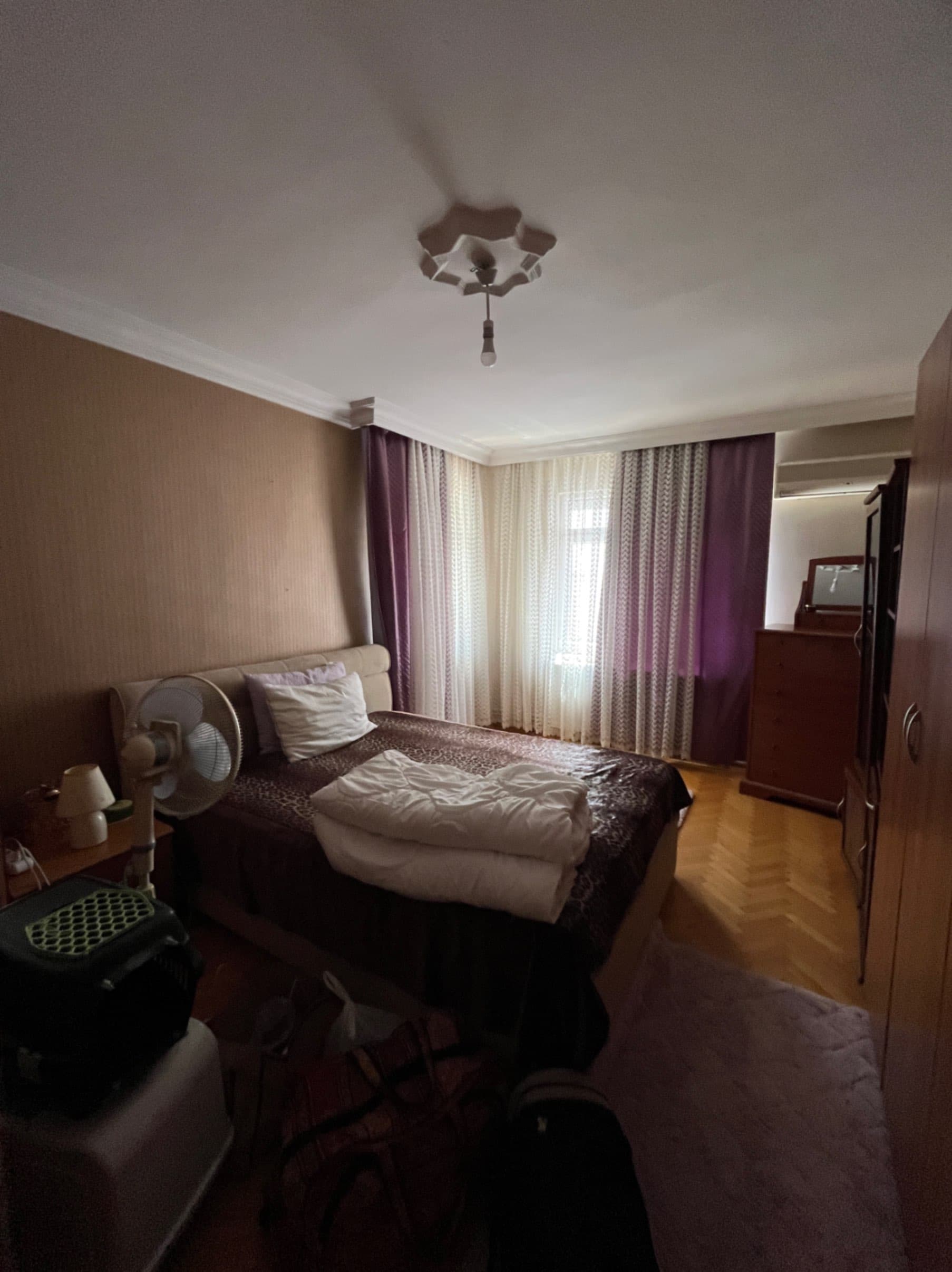Plaja 100 m mesafedeEşyalı 2+1daire 